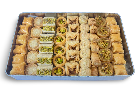 Al Bohsali Premium Baklava Pistachio & Cashew Assortment (53pcs)