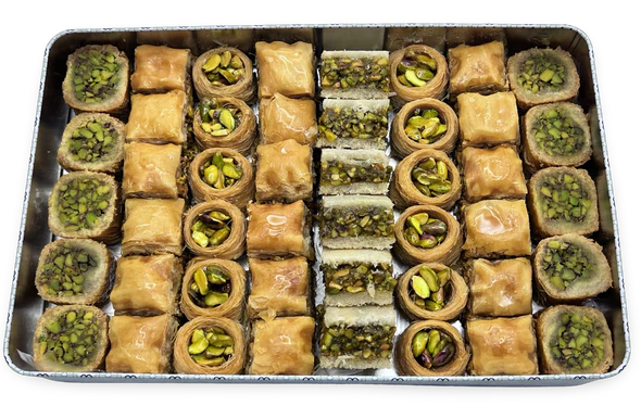 Al Bohsali Baklava Pistachio Mix - 46pcs