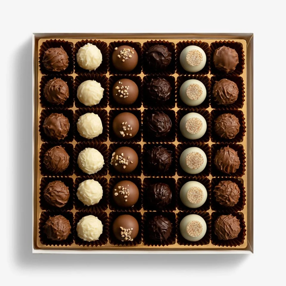 Laderach Truffle Selection 36 pcs per box 