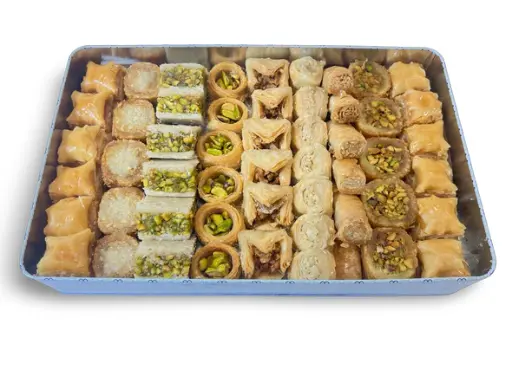 Al Bohsali Premium Baklava Pistachio & Cashew Assortment (53pcs)