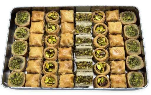 Al Bohsali Baklava Pistachio Mix - 46pcs