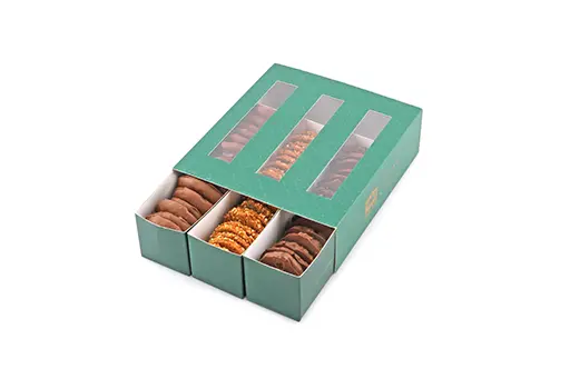 Hallab 1881 3 Drawer Box of 490 gr Mix Barazek & Cookies Dipped in Chocolate