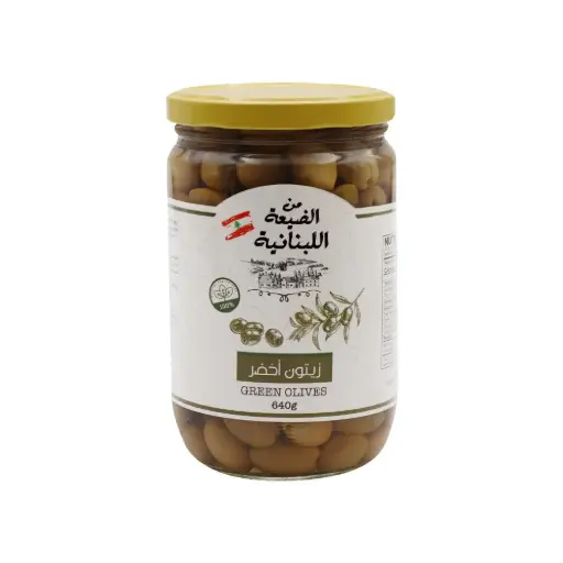 [GOJ-2485] Min El Dayaa Green Olive Jar 640g