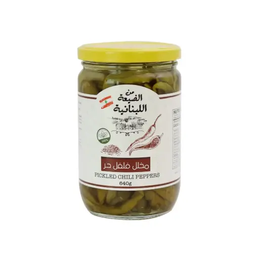 [HPP-2485] Min El Dayaa Hot Pepper Pickles Jar 640g