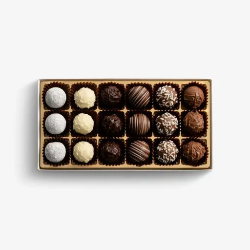 [LAD-0003] Laderach Truffle Selection with Alcohol 18 pcs per box